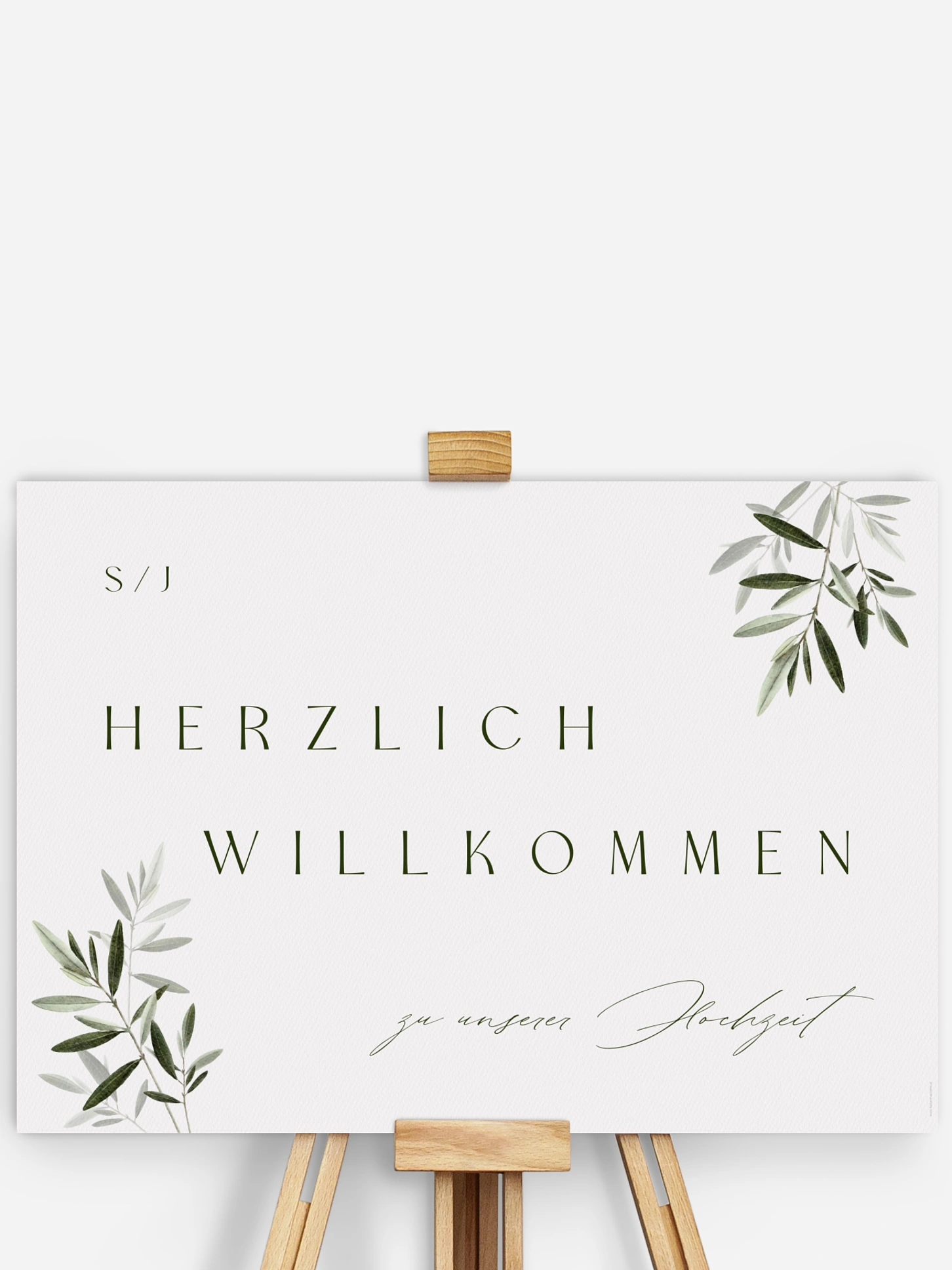 Willkommensschild Tiny Leaves