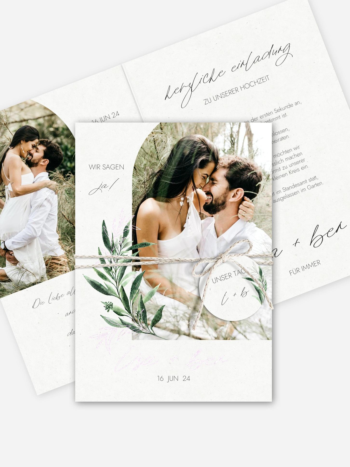 Hochzeitseinladung Botanical Arch