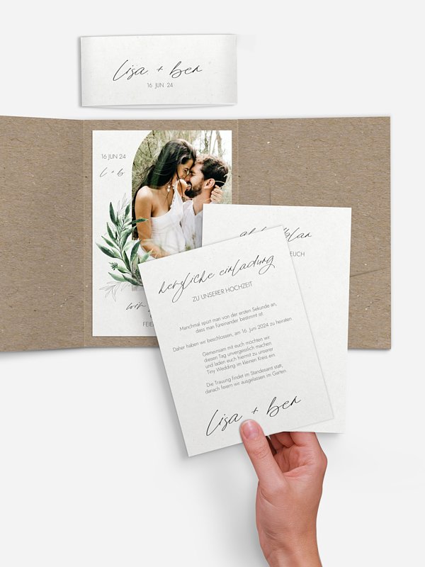 Hochzeitseinladung Botanical Arch