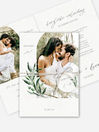 Hochzeitseinladung Botanical Arch