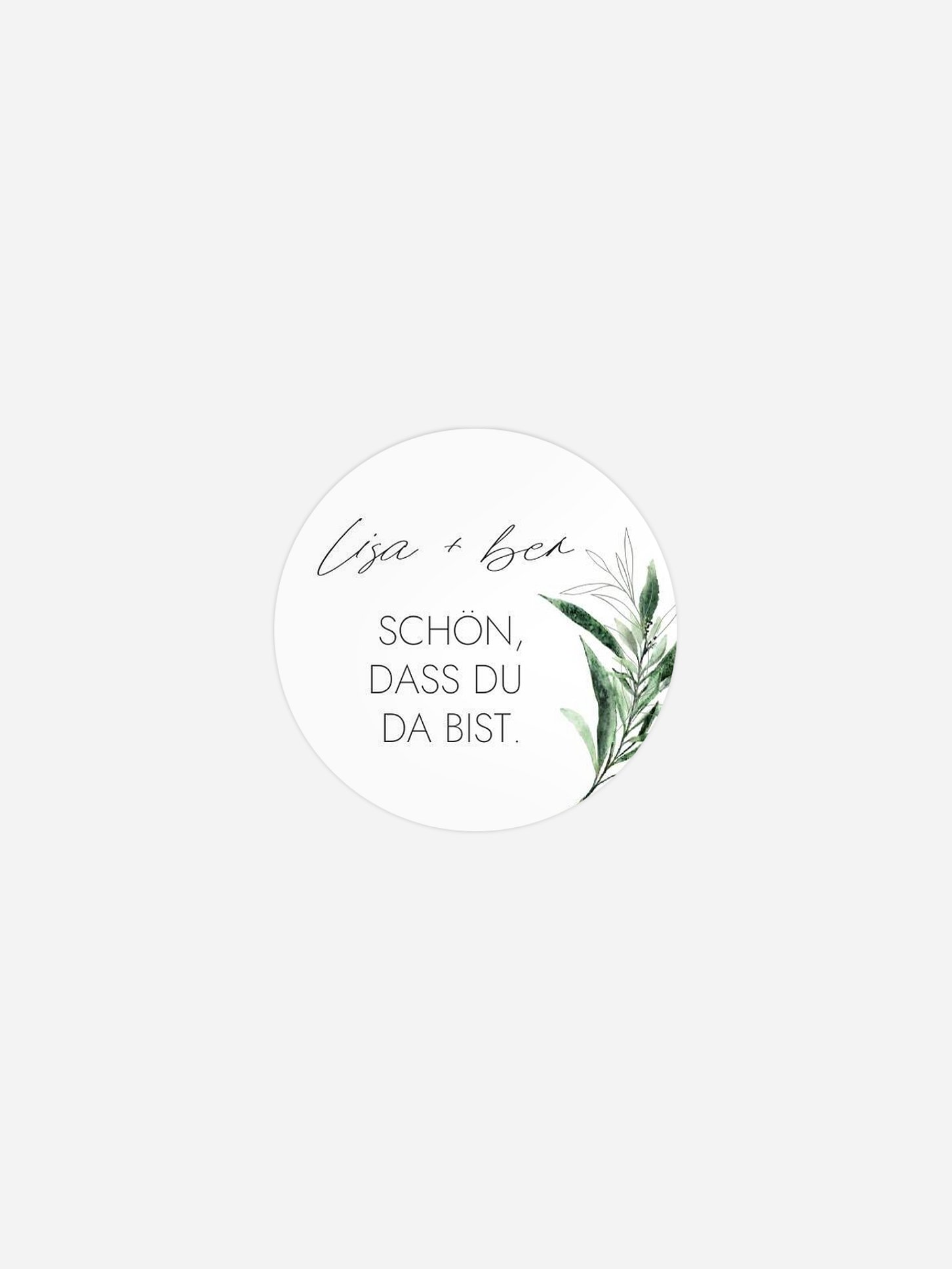 Geschenkaufkleber Hochzeit Botanical Arch