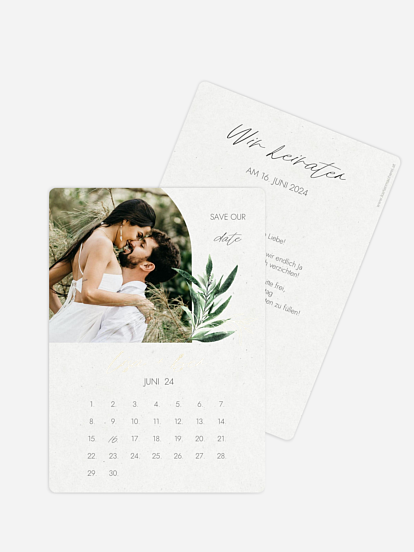 Save-the-Date Karte Botanical Arch