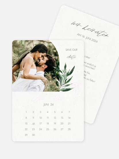 Save-the-Date Karte Botanical Arch