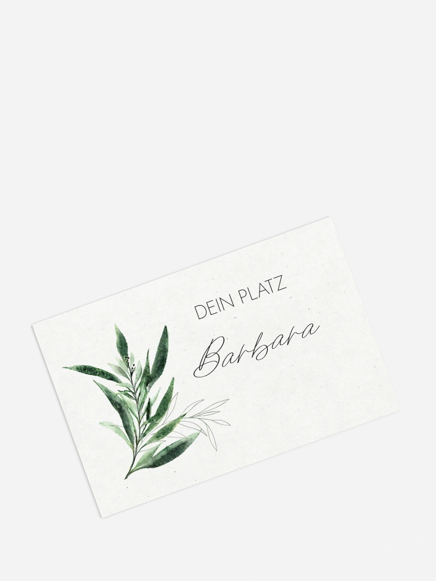 Tischkarte Hochzeit Botanical Arch