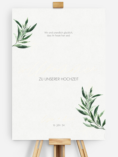 Willkommensschild Botanical Arch