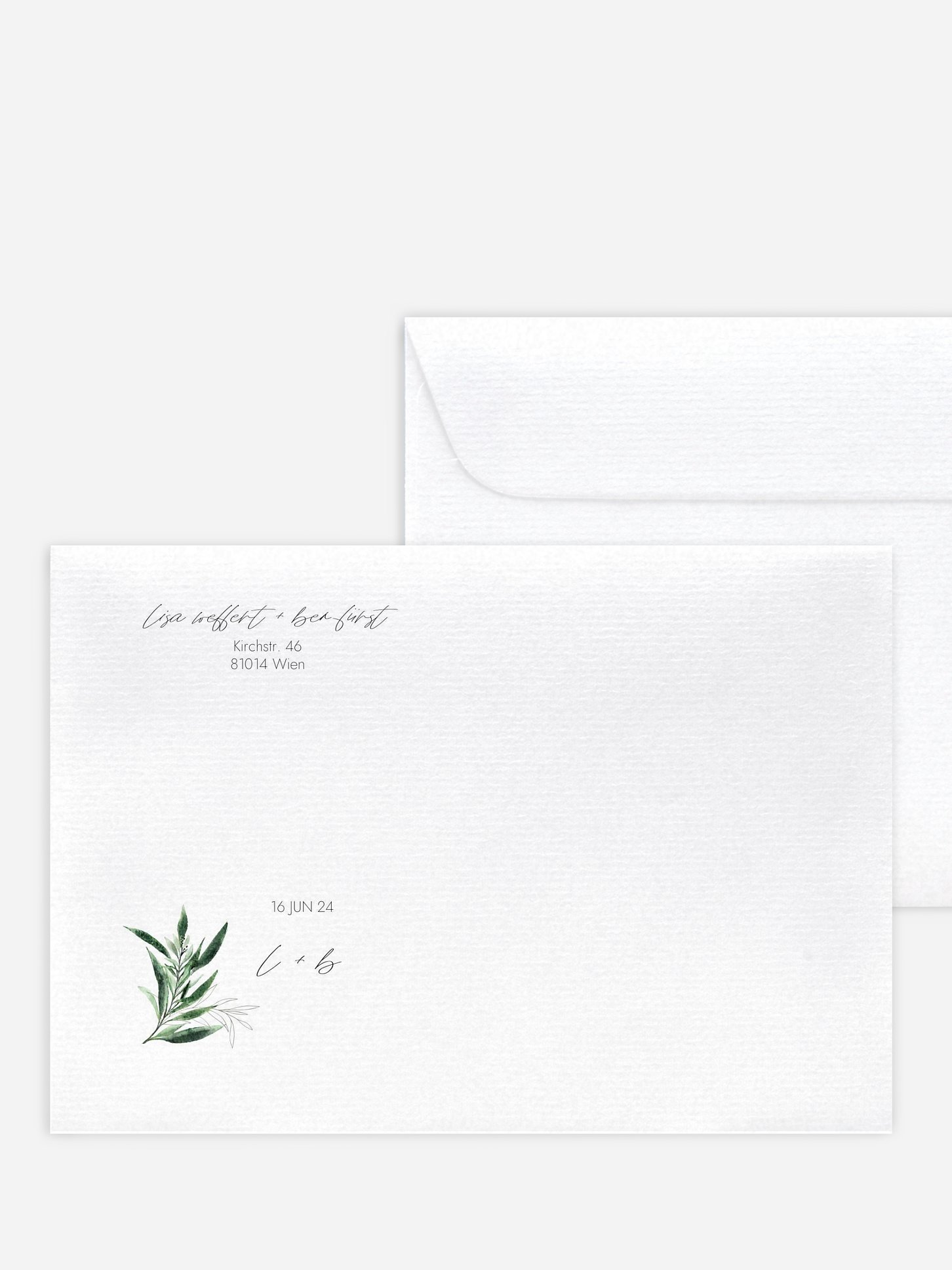 Briefumschlag mit Motiv Botanical Arch