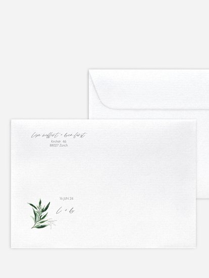 Briefumschlag mit Motiv Botanical Arch