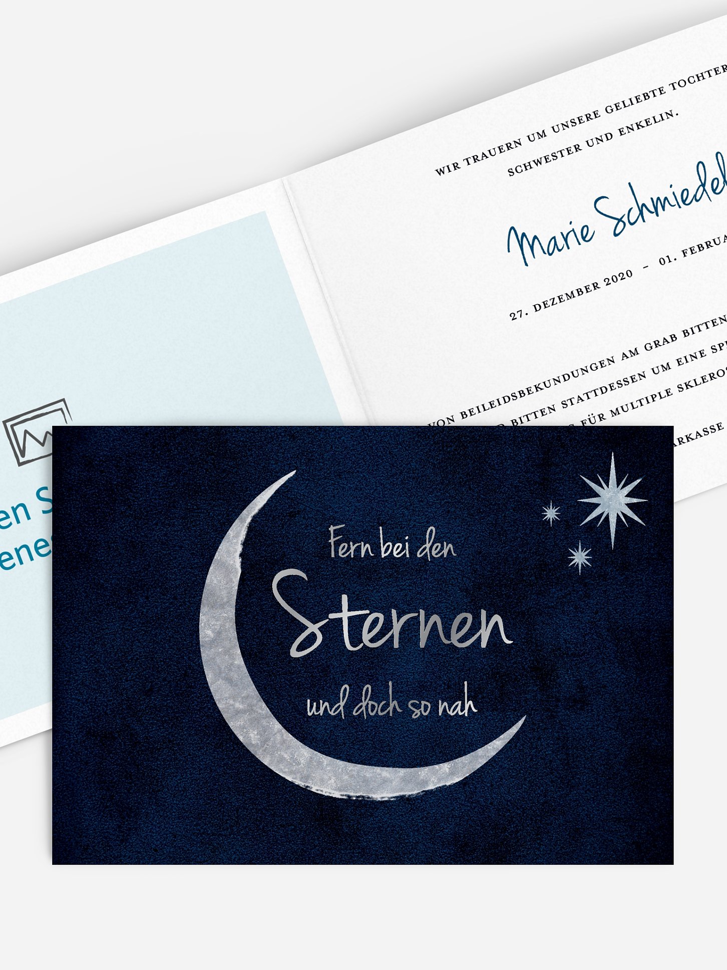 Trauerkarte To The Moon
