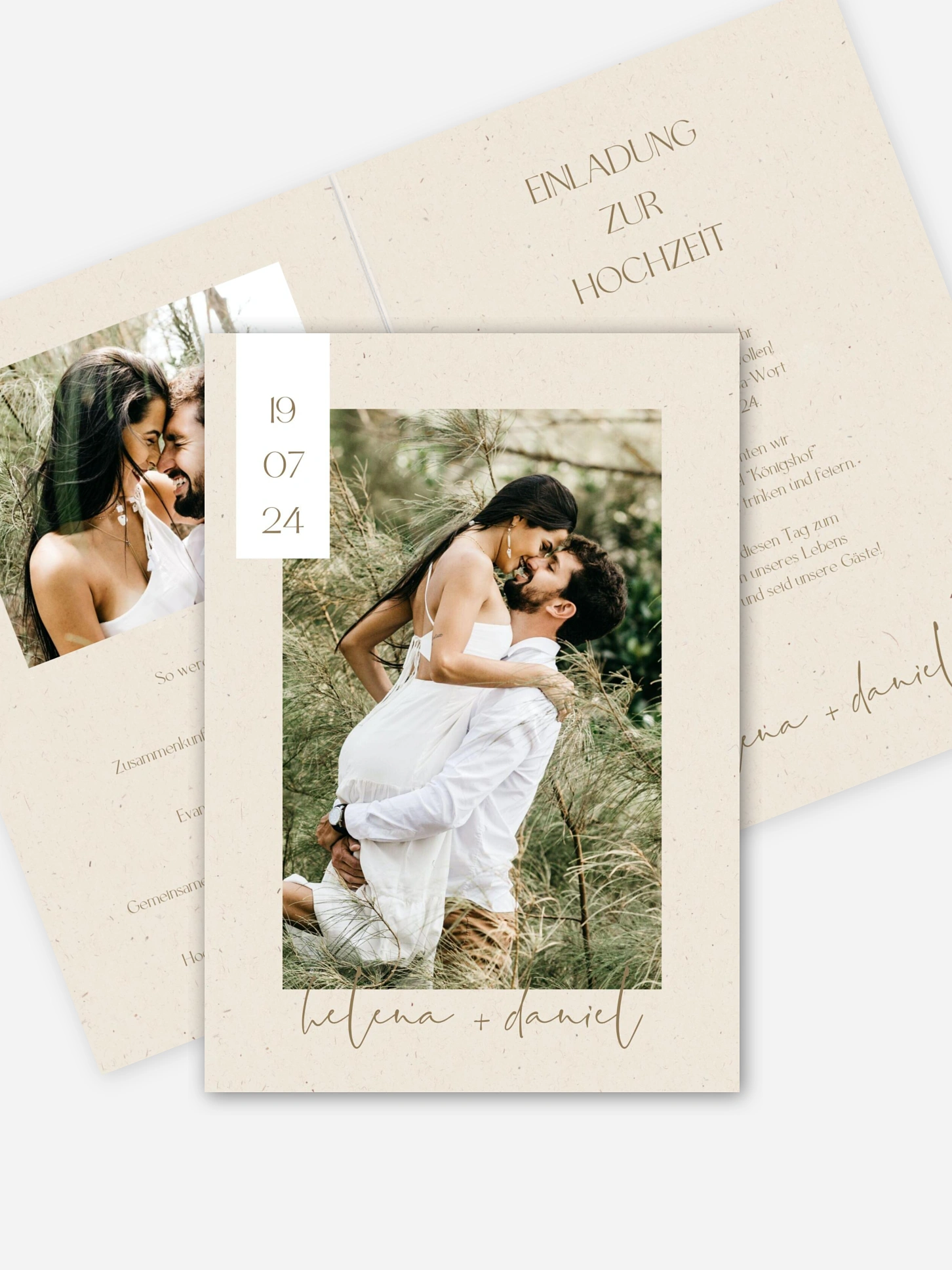 Hochzeitseinladung Modern Photo