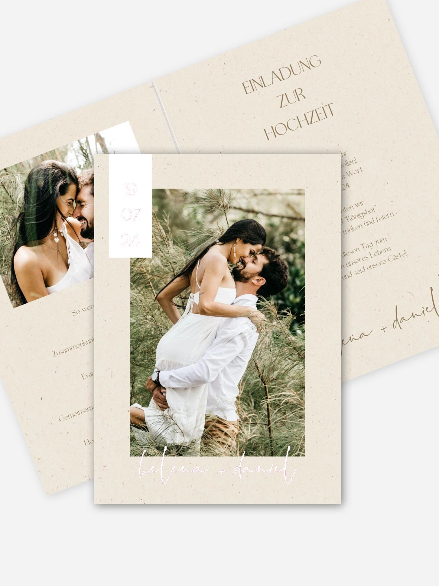 Hochzeitseinladung Modern Photo