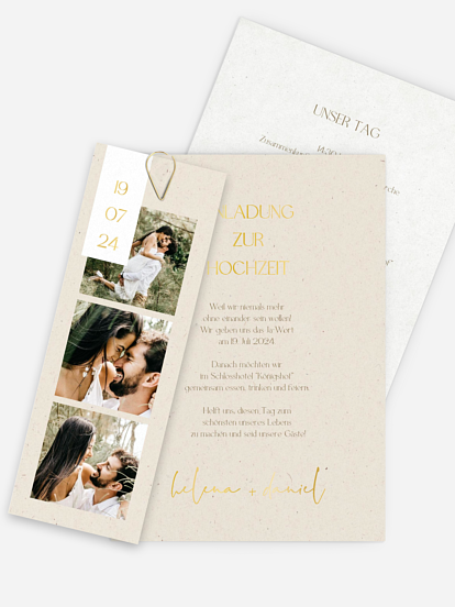 Hochzeitseinladung Modern Photo