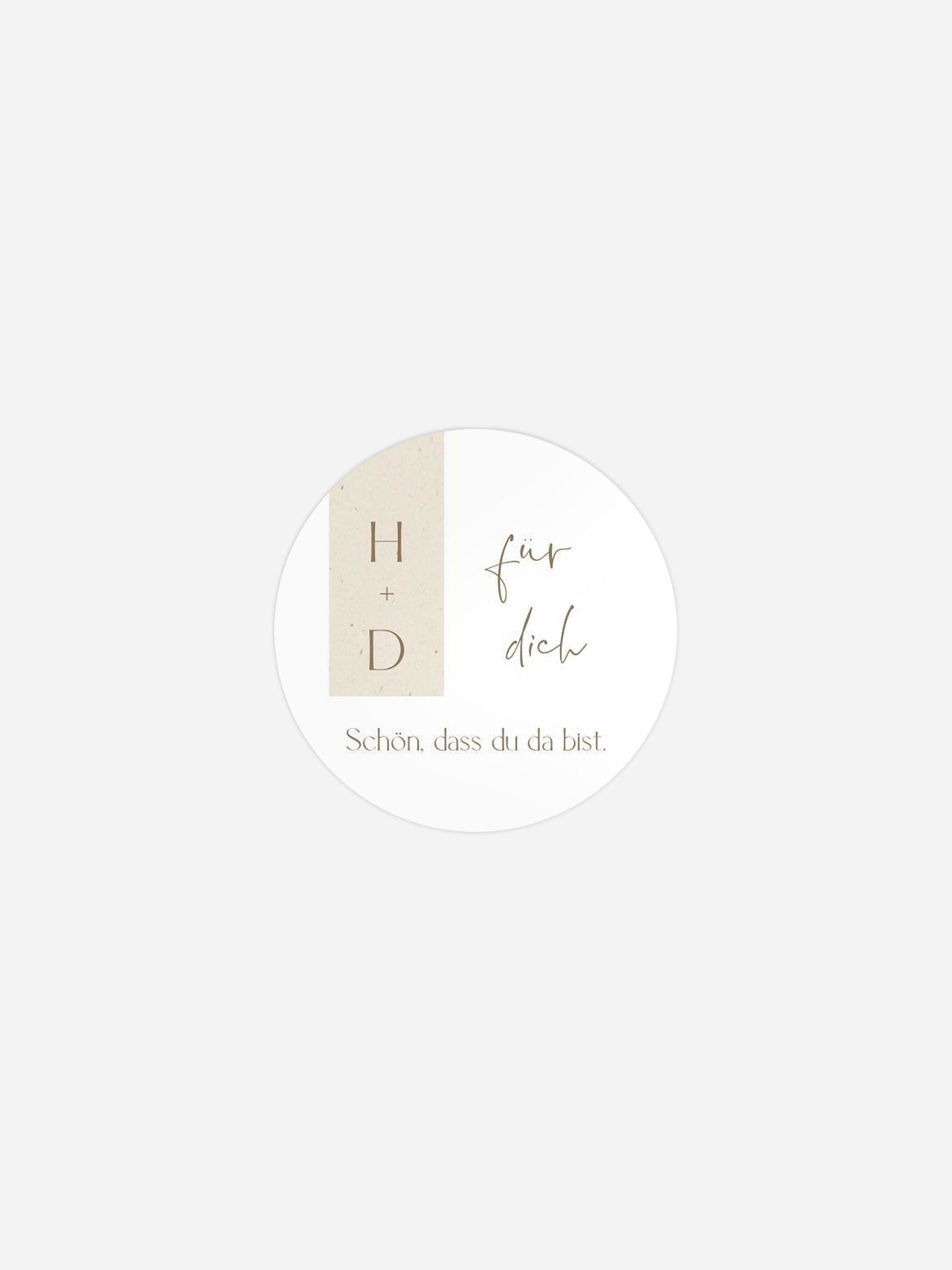Geschenkaufkleber Hochzeit Modern Photo