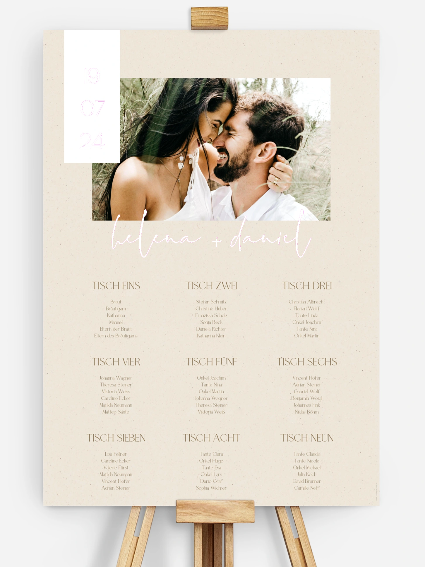 Sitzplan Plakat Modern Photo
