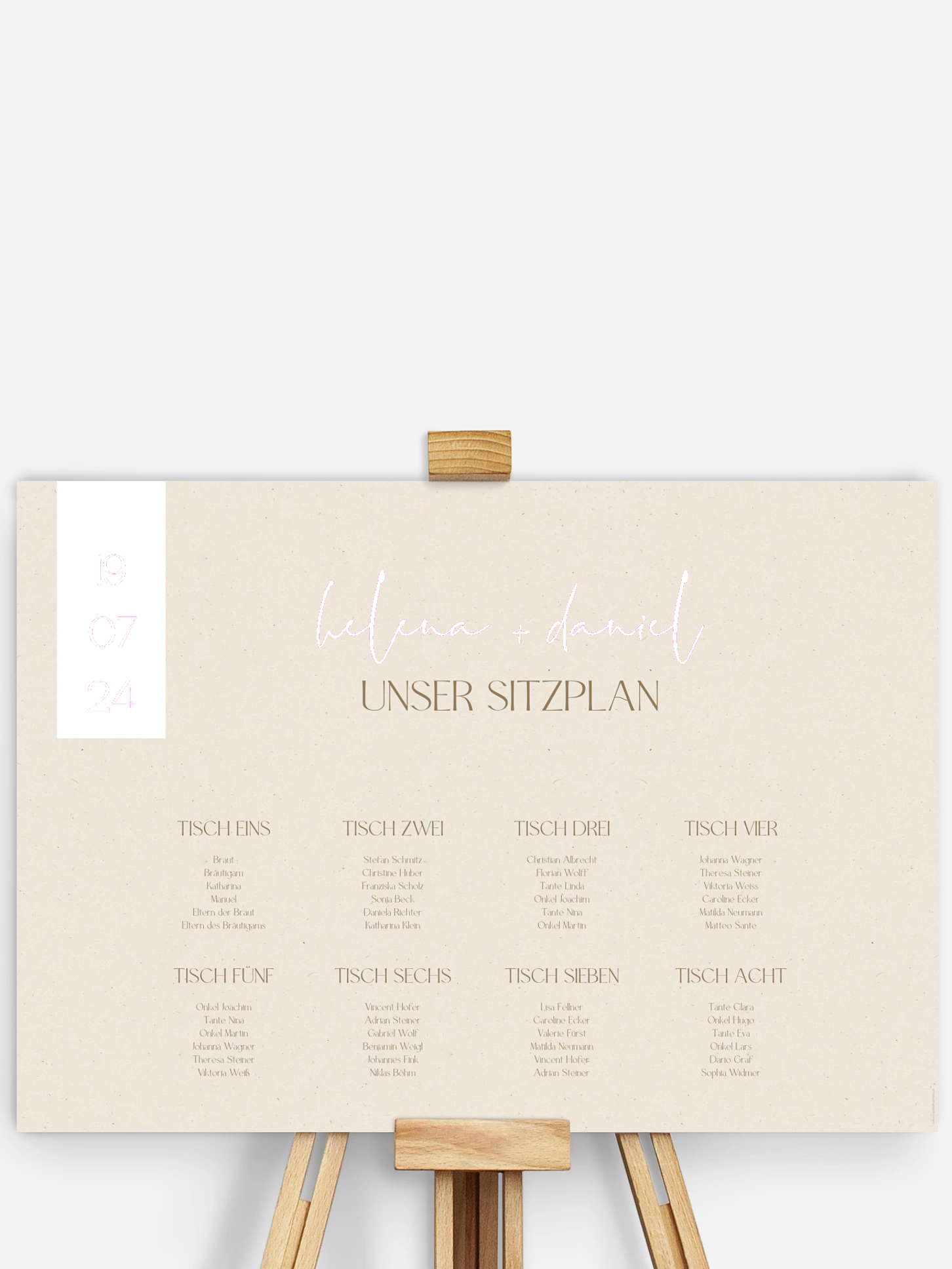 Sitzplan Plakat Modern Photo