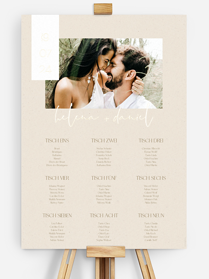 Sitzplan Plakat Modern Photo