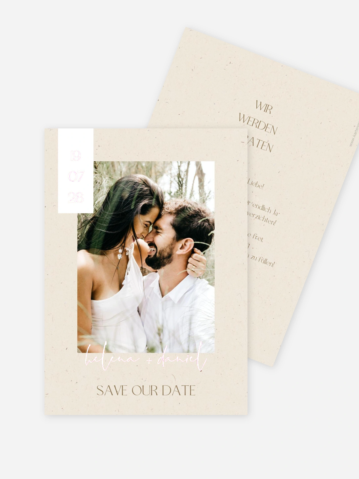 Save-the-Date Karte Modern Photo