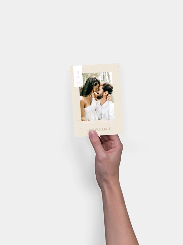 Save-the-Date Karte Modern Photo