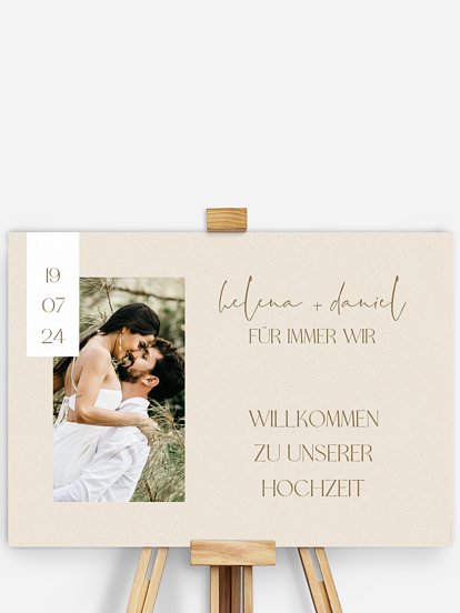 Willkommensschild Modern Photo