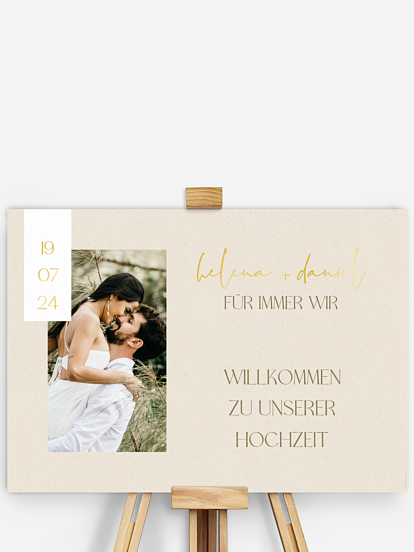 Willkommensschild Modern Photo