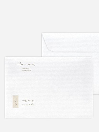 Briefumschlag mit Motiv Modern Photo