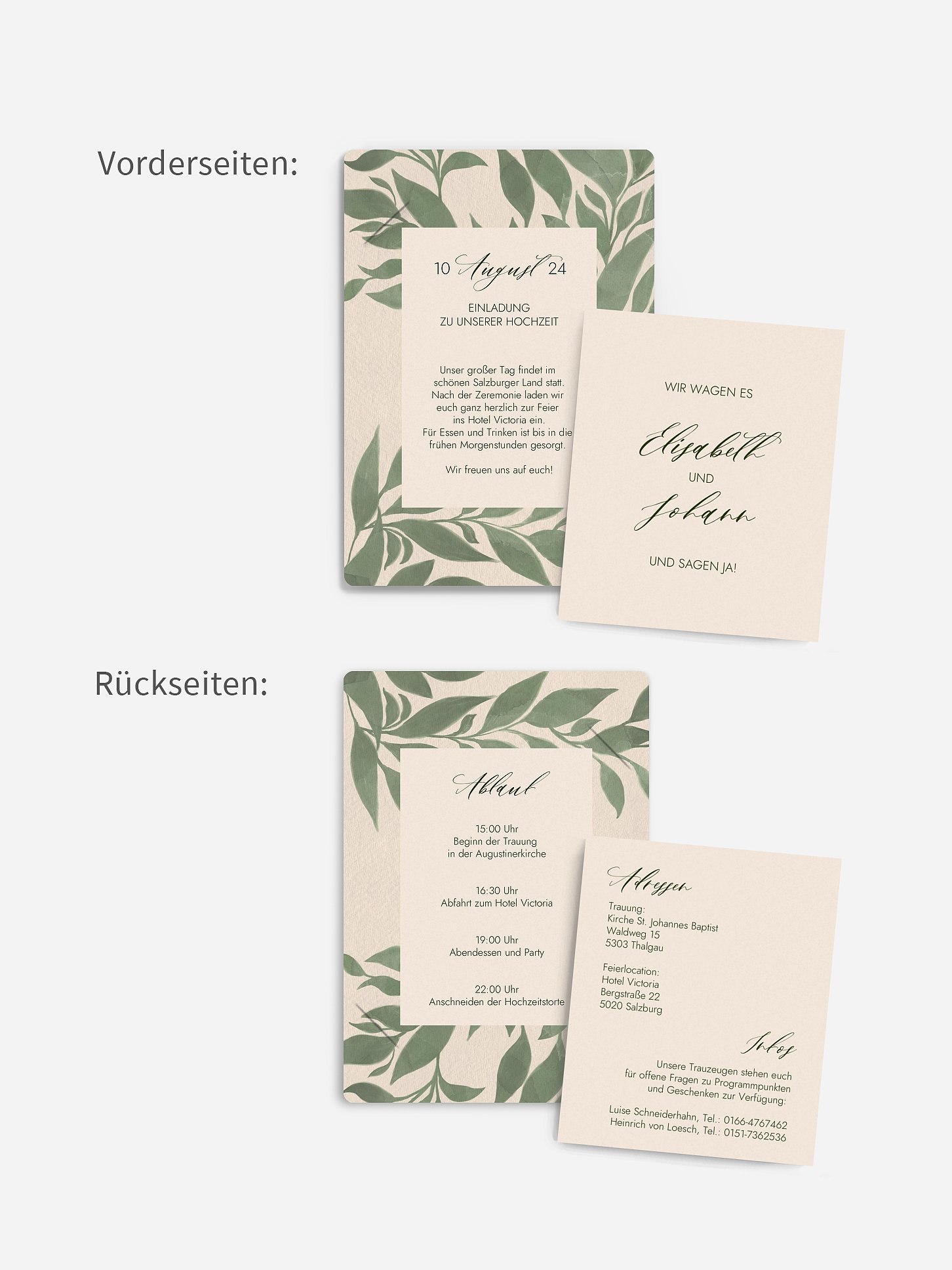 Hochzeitseinladung Always and Forever
