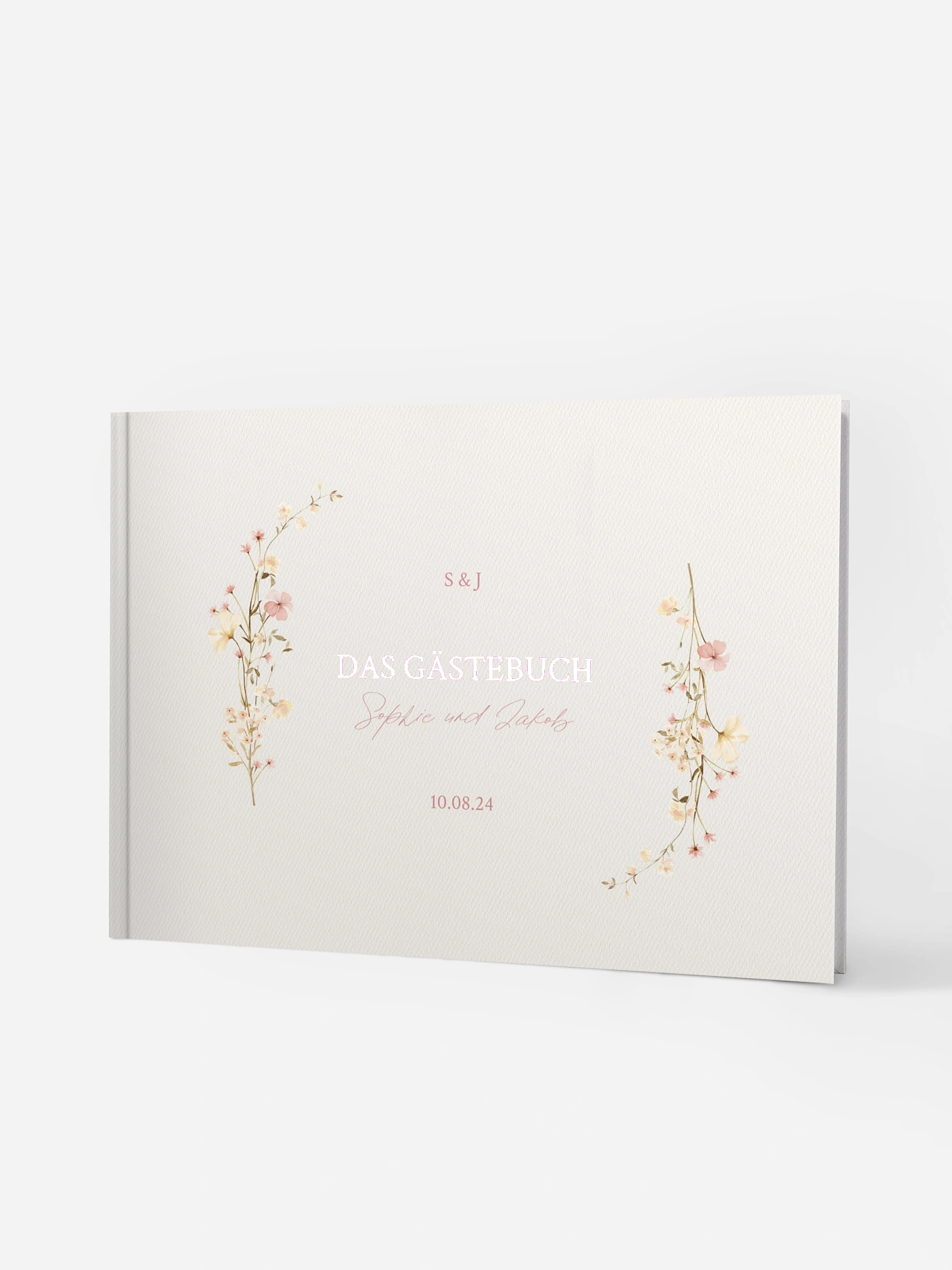 Gästebuch Monogram Bloom