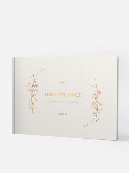 Gästebuch Monogram Bloom