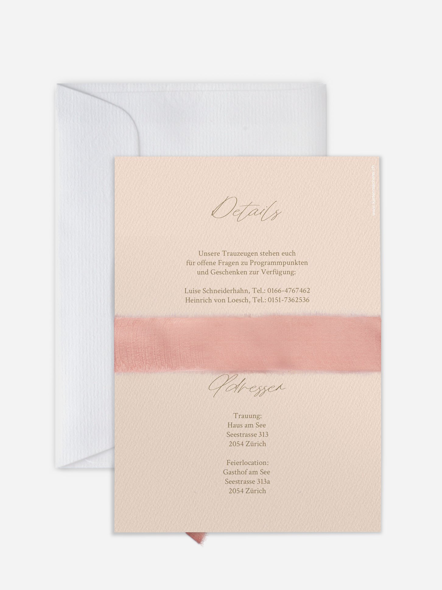 Hochzeitseinladung Monogram Bloom
