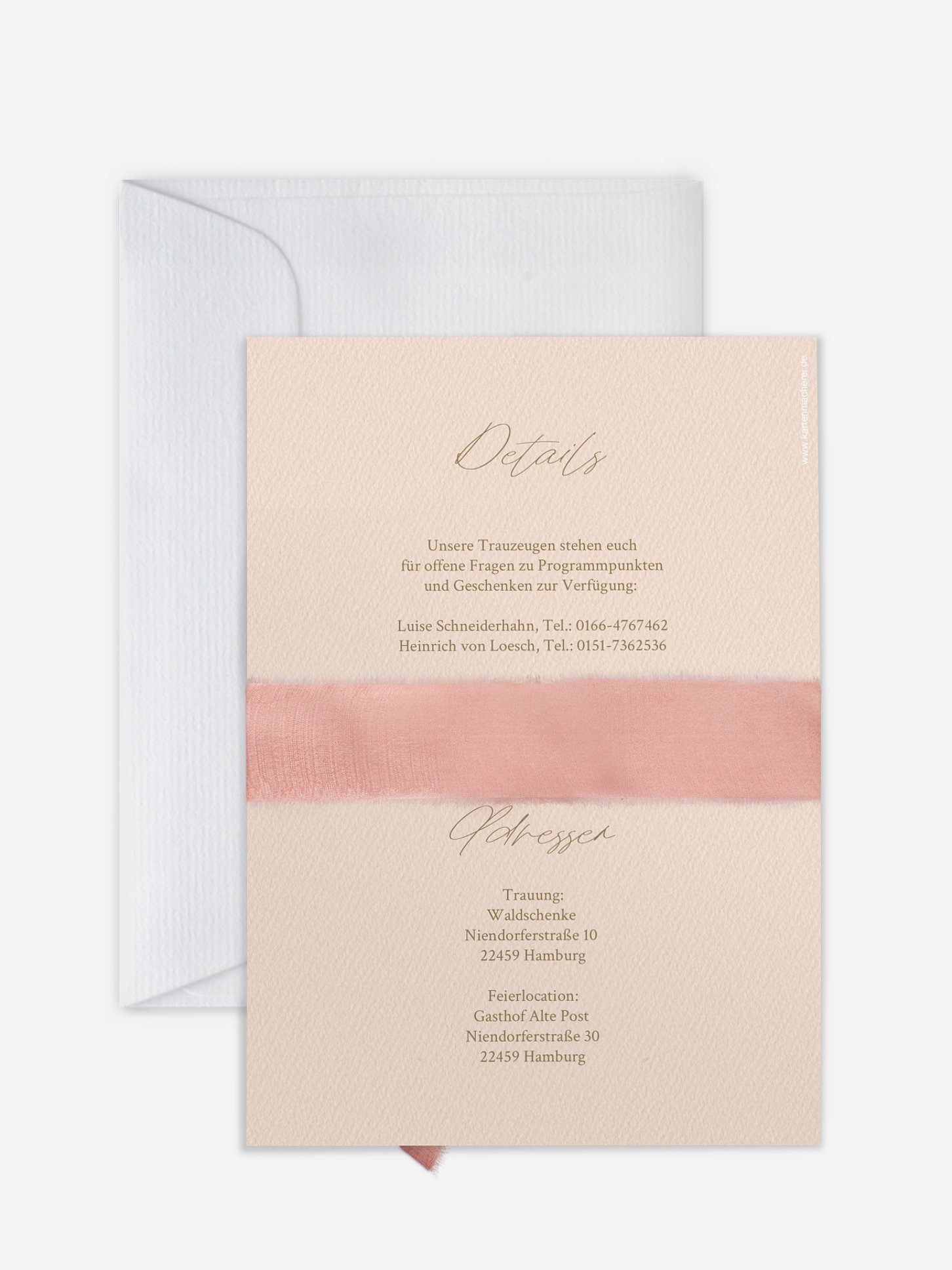 Hochzeitseinladung Monogram Bloom