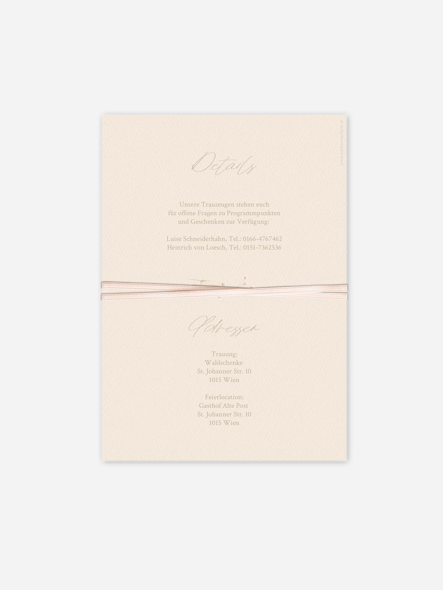 Hochzeitseinladung Monogram Bloom