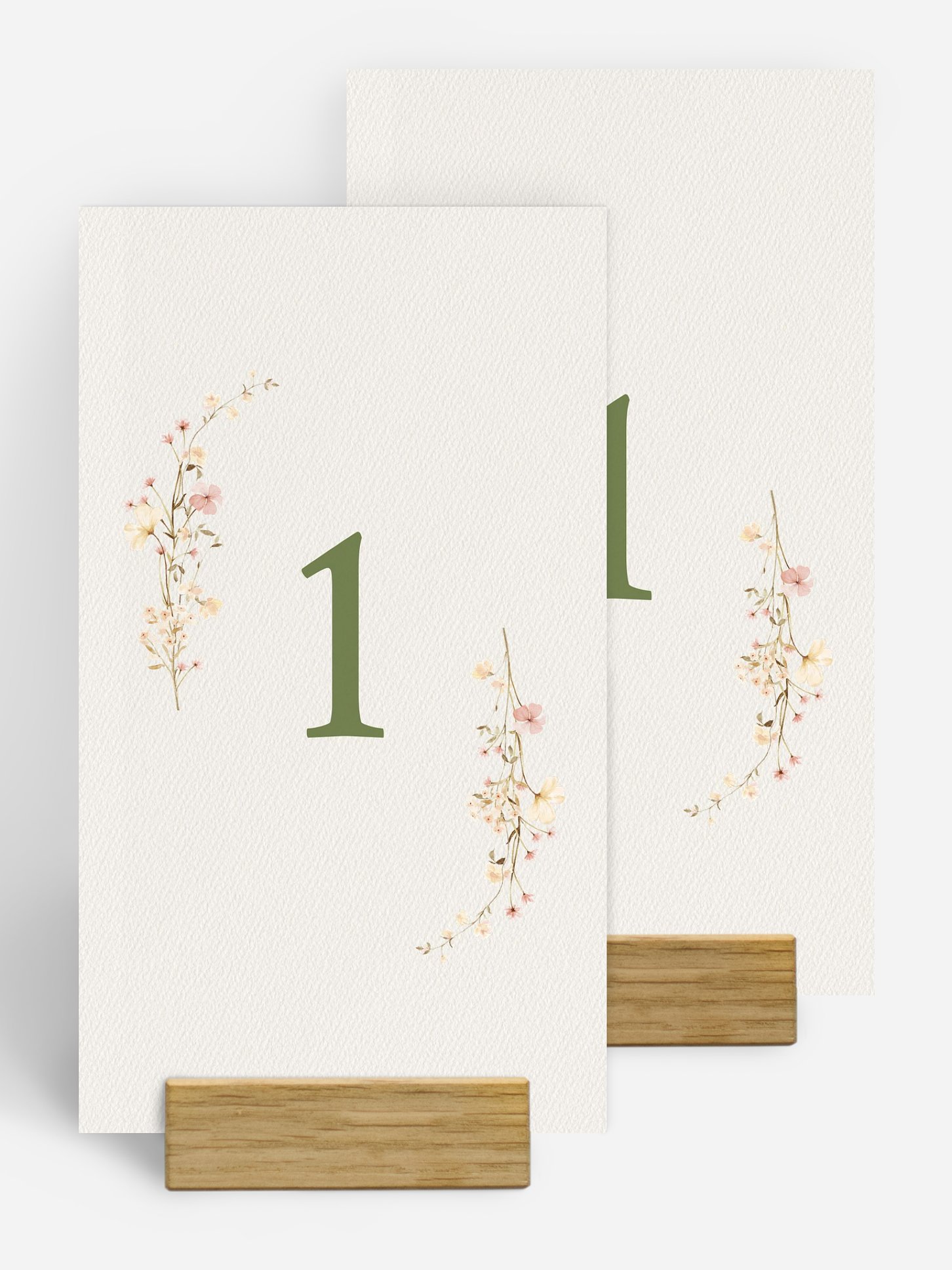 Tischnummer Monogram Bloom