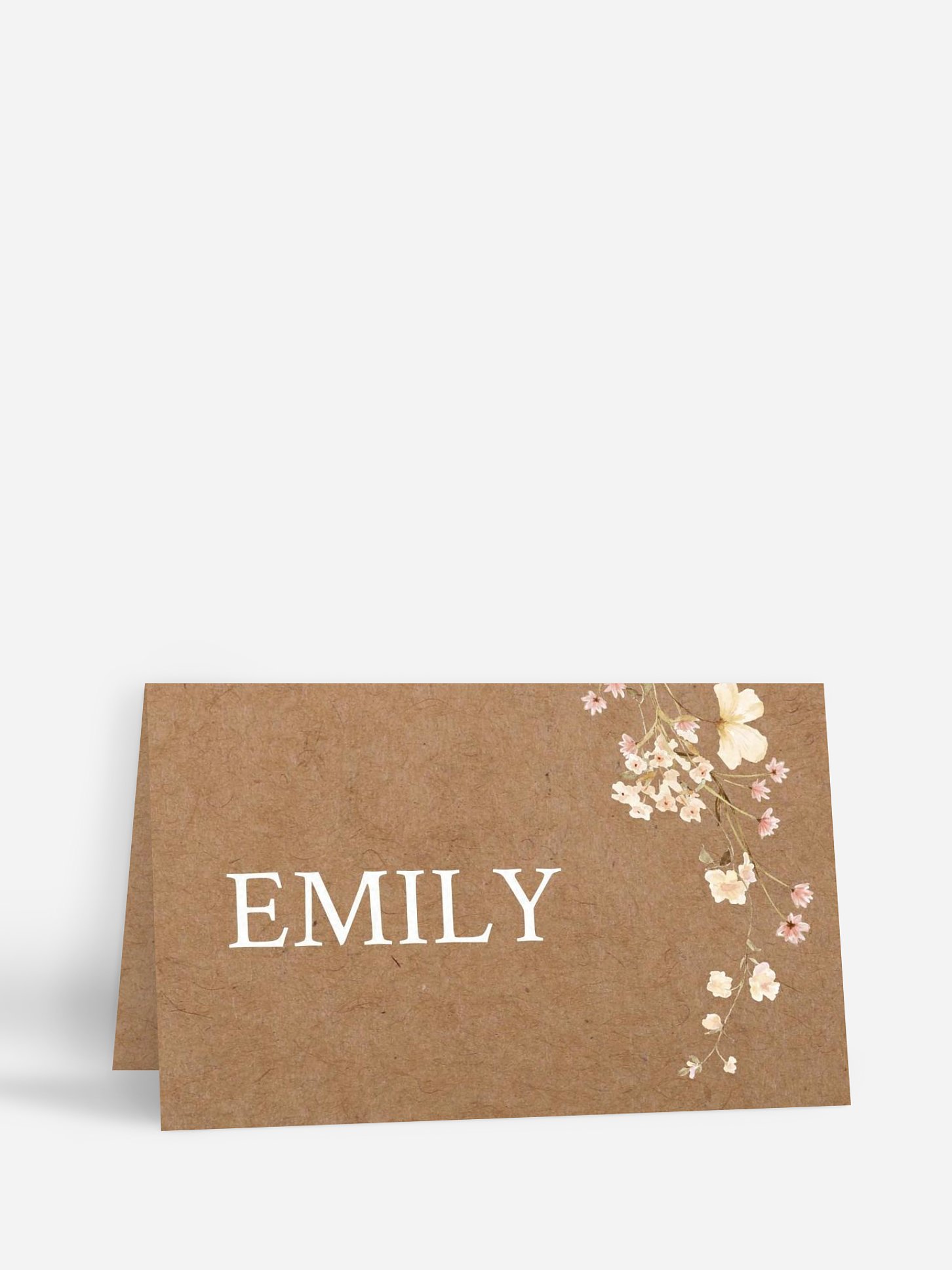 Tischkarte Hochzeit Monogram Bloom