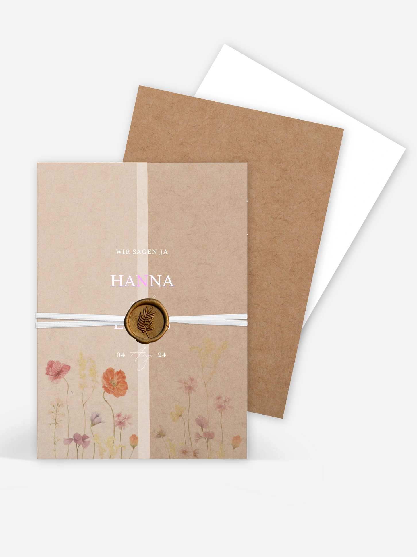 Hochzeitseinladung Les Fleurs
