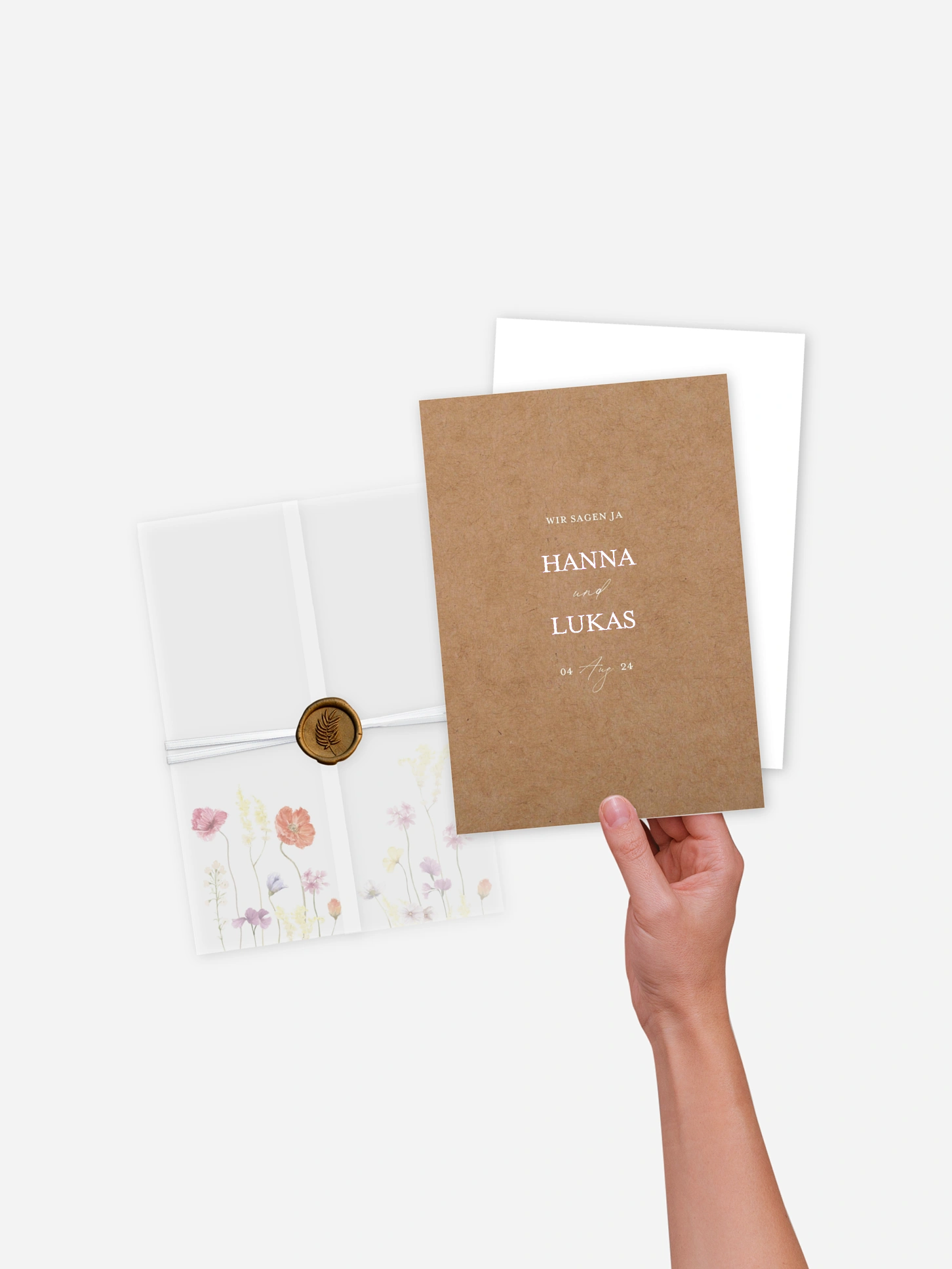 Hochzeitseinladung Les Fleurs