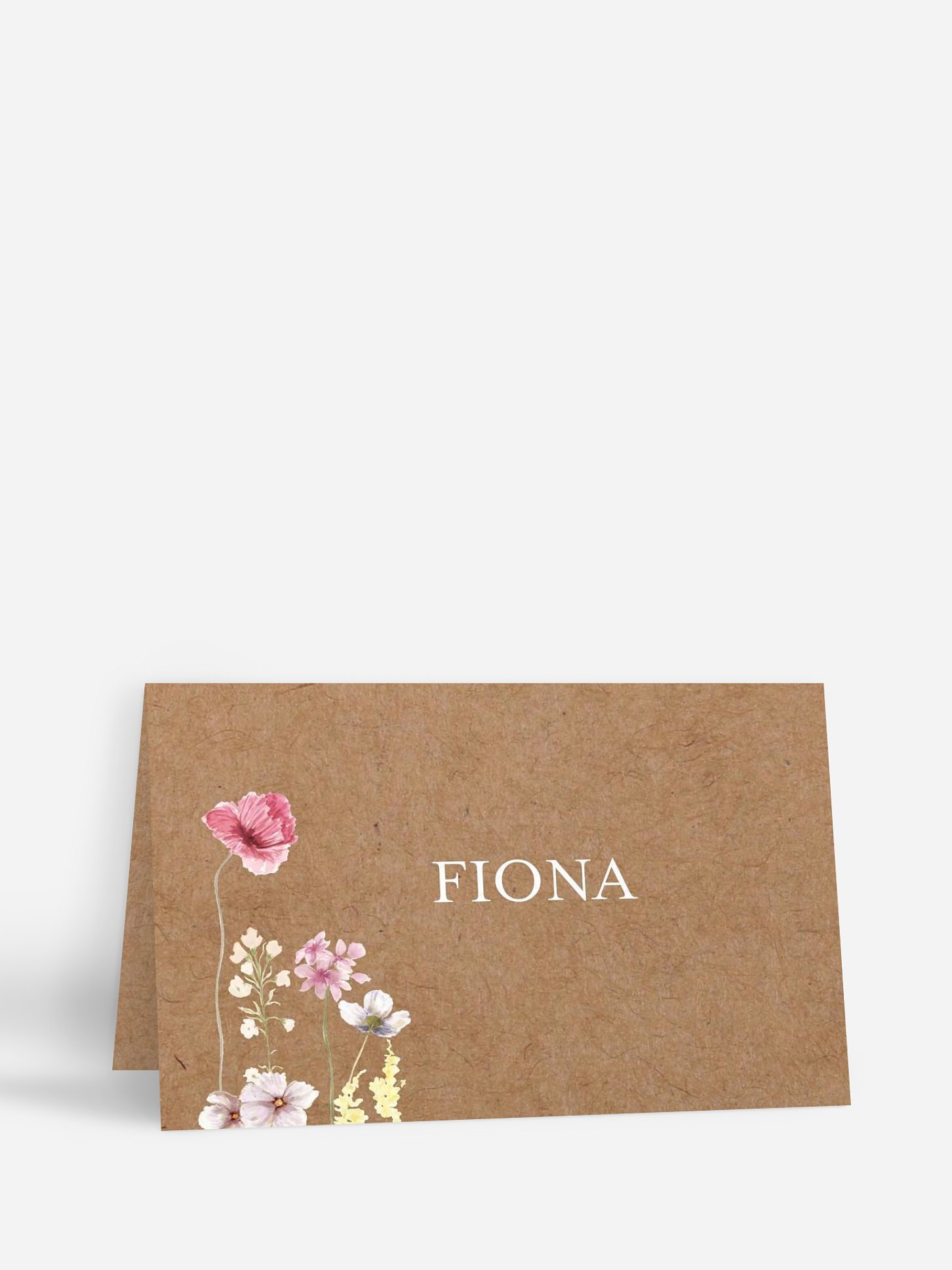 Tischkarte Hochzeit Les Fleurs
