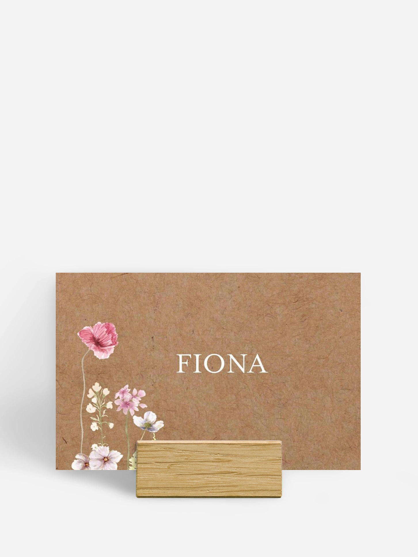 Tischkarte Hochzeit Les Fleurs
