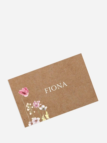 Tischkarte Hochzeit Les Fleurs