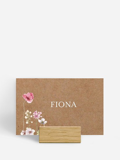 Tischkarte Hochzeit Les Fleurs