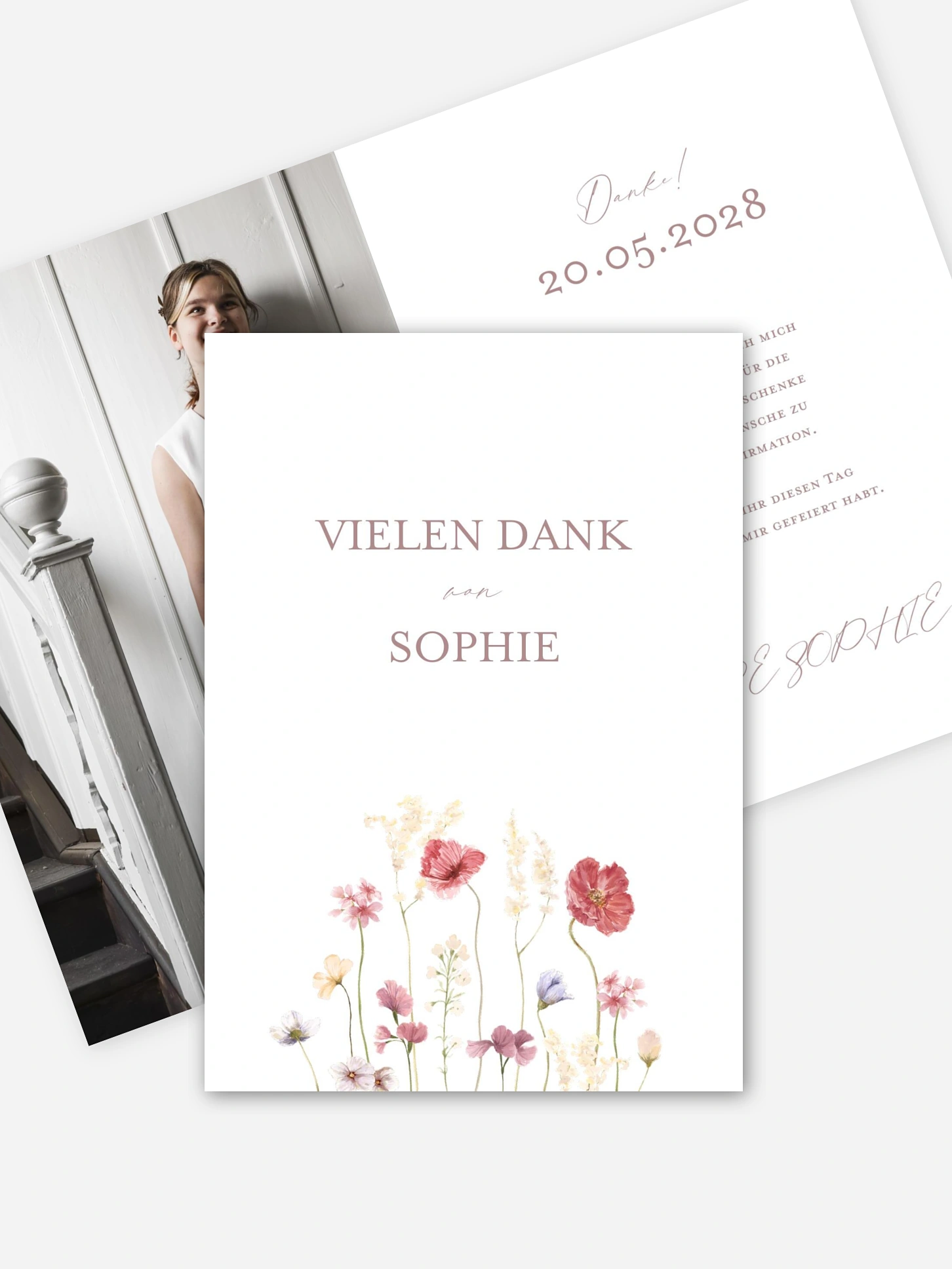 Danksagung Konfirmation Les Fleurs