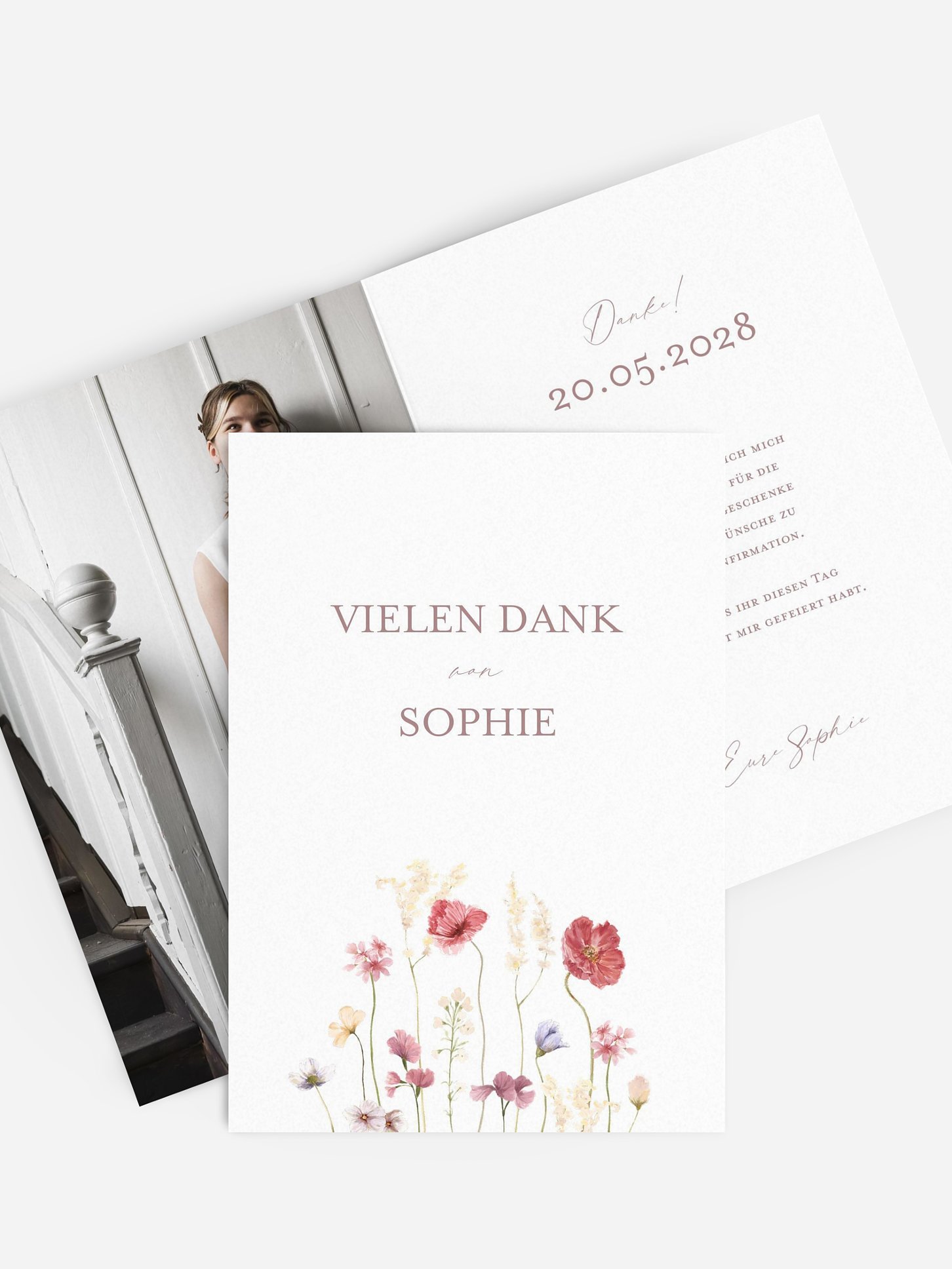 Danksagung Konfirmation Les Fleurs