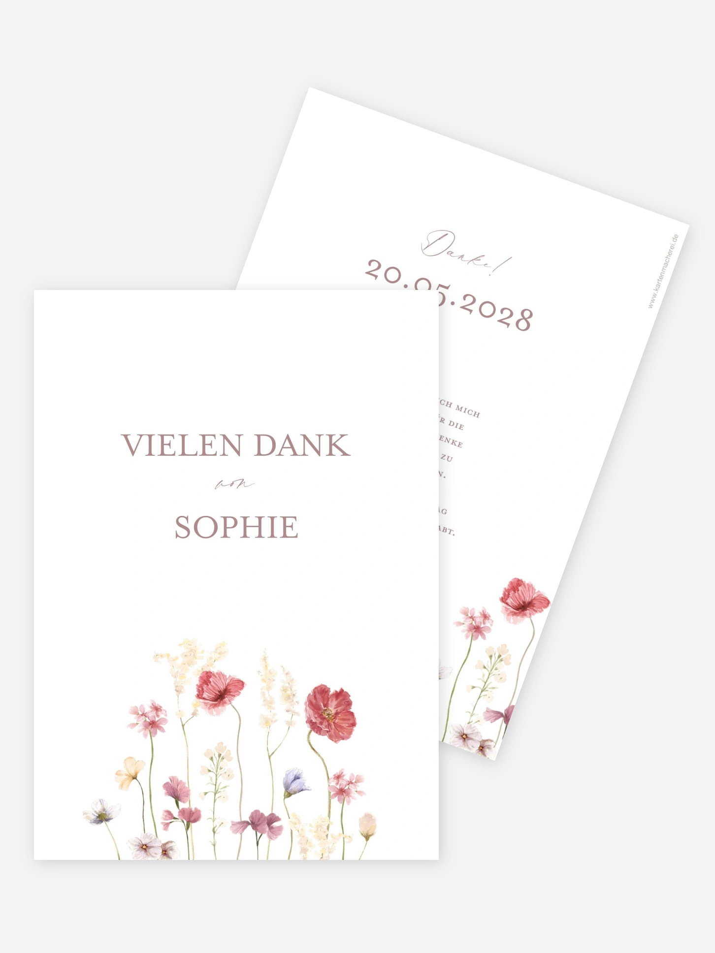 Danksagung Konfirmation Les Fleurs