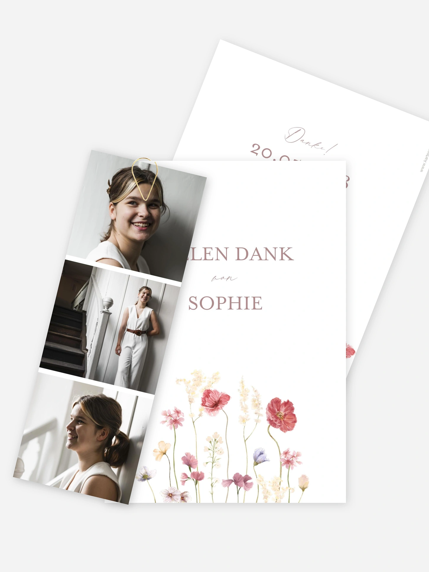 Danksagung Konfirmation Les Fleurs
