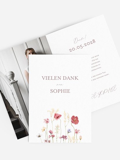 Danksagung Konfirmation Les Fleurs