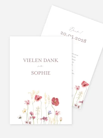 Danksagung Konfirmation Les Fleurs