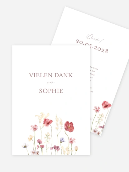 Danksagung Konfirmation Les Fleurs