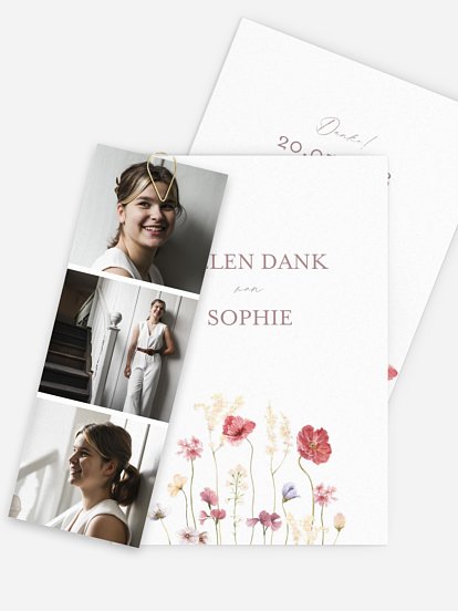 Danksagung Konfirmation Les Fleurs