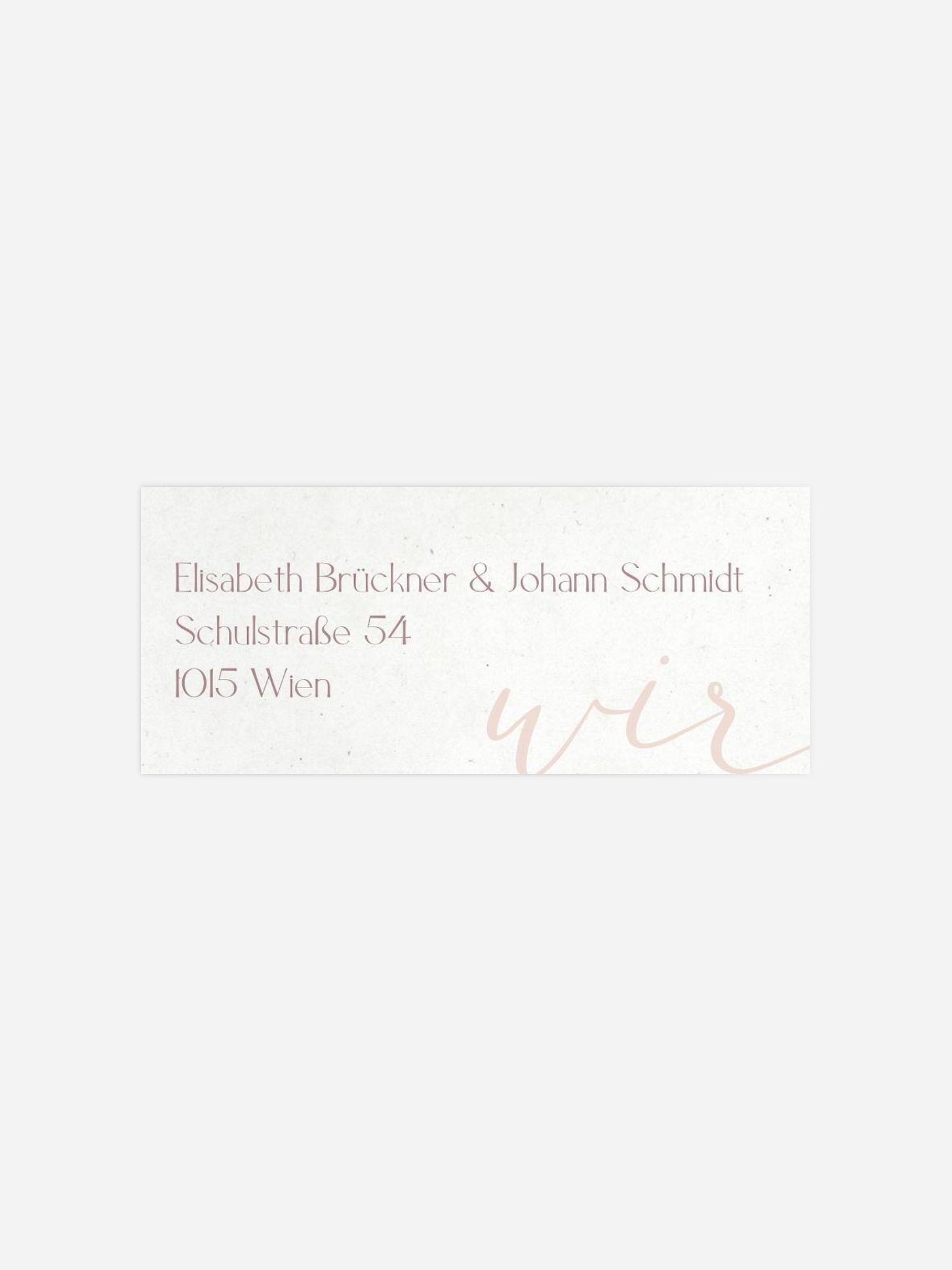 Absenderaufkleber Hochzeit Liebe