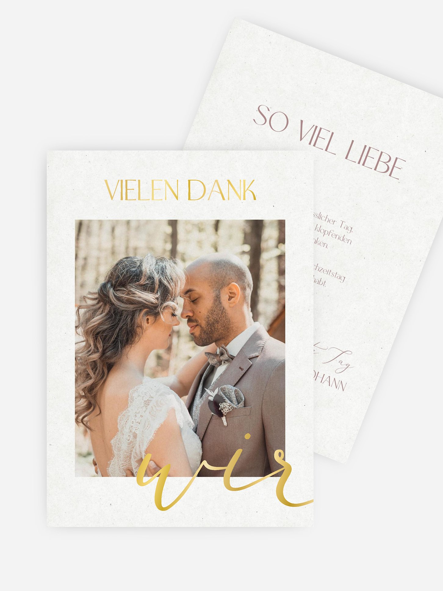 Dankeskarte Hochzeit Liebe