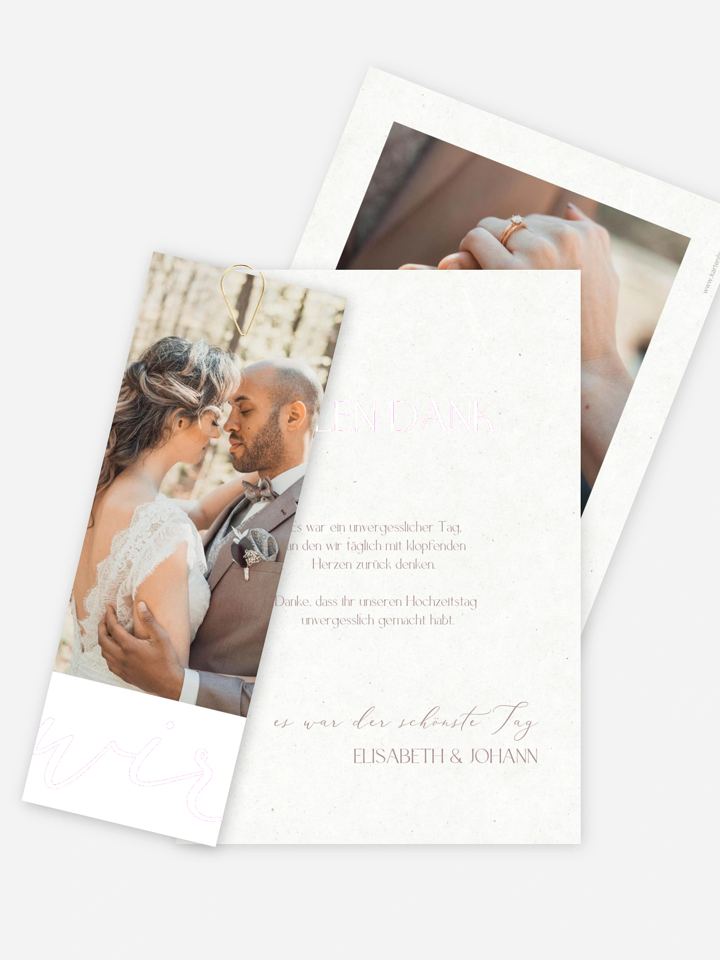 Dankeskarte Hochzeit Liebe