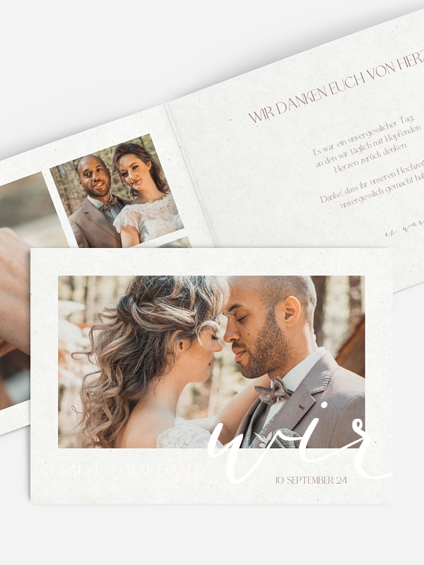 Dankeskarte Hochzeit Liebe